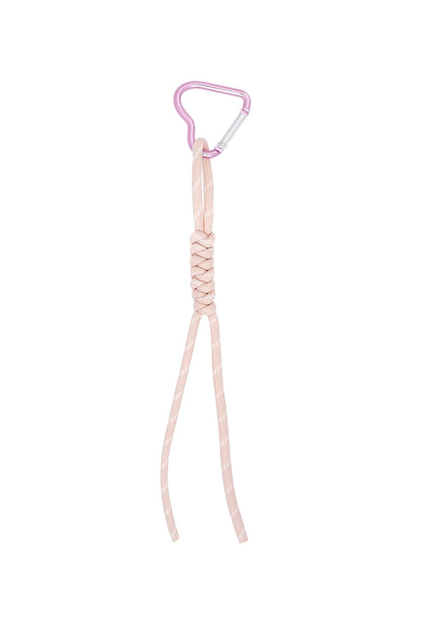 Bag charm - pop of soft pink
