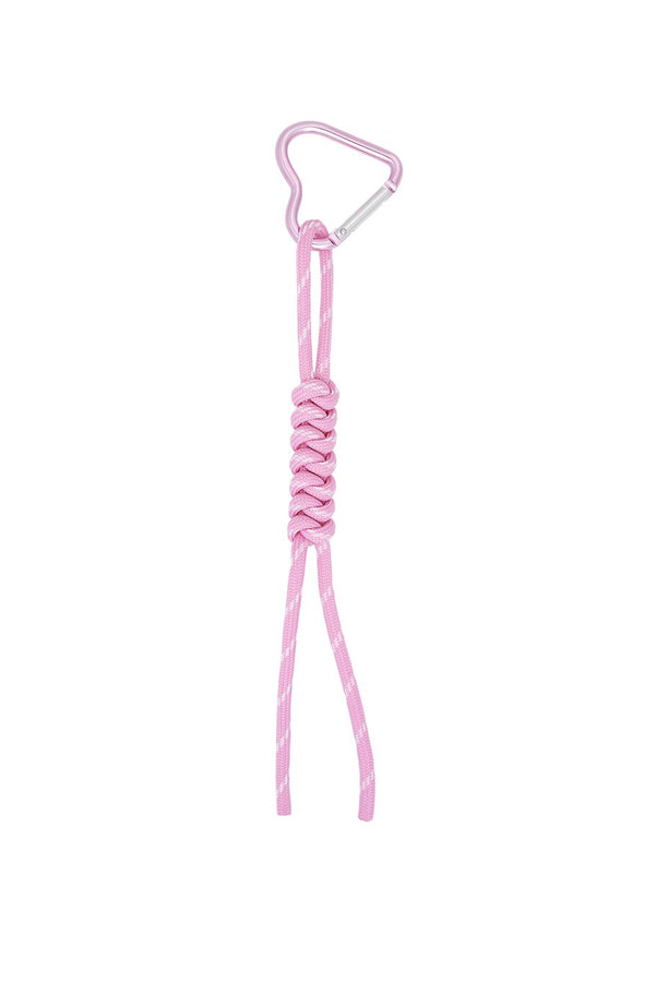 Bag charm - pop of pink