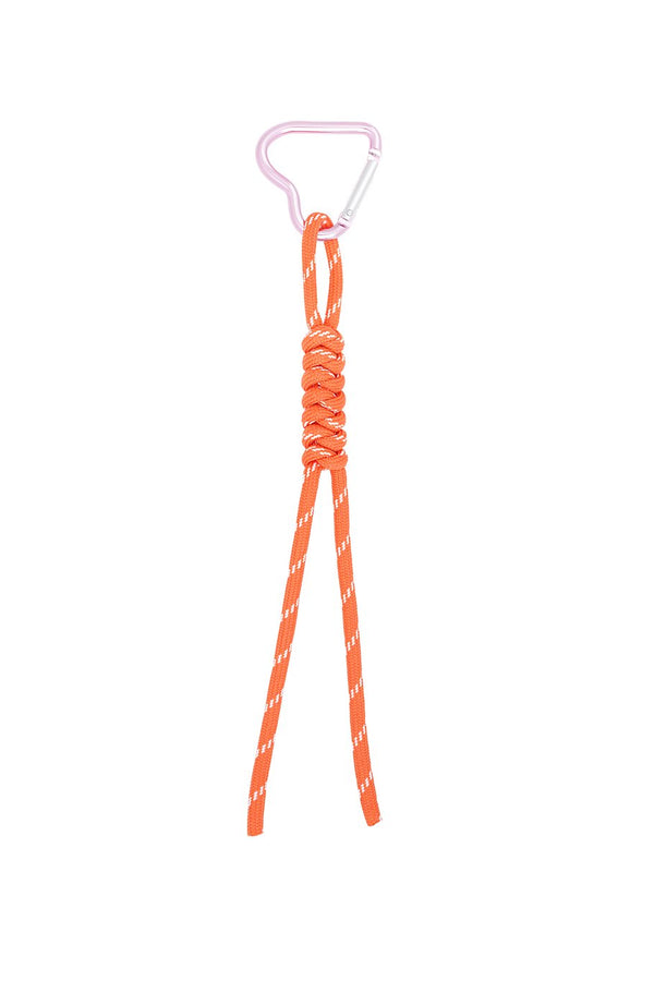 Bag charm - pop of orange