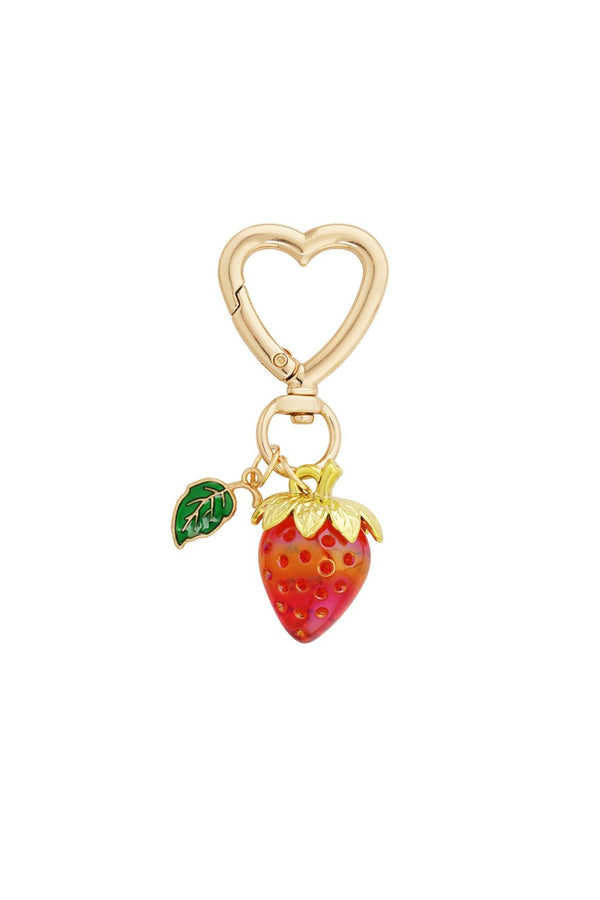 Bag charm - strawberry