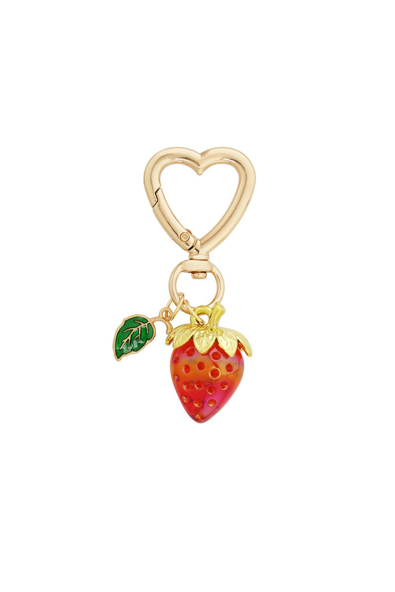 Bag charm - strawberry