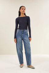 Basic ls wool top Midnight