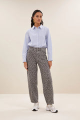 Joly blue stripe blouse
