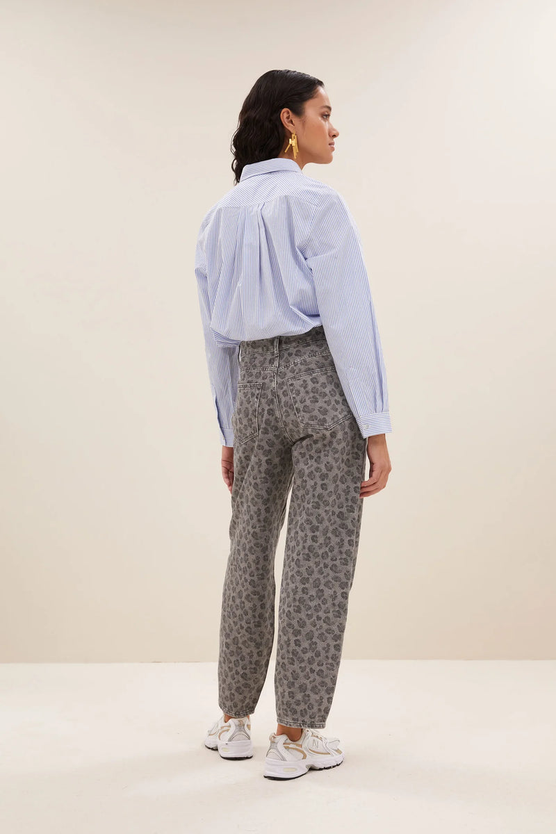 Joly blue stripe blouse