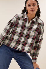 Sarah short Check blouse