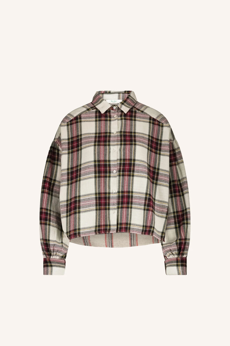 Sarah short Check blouse