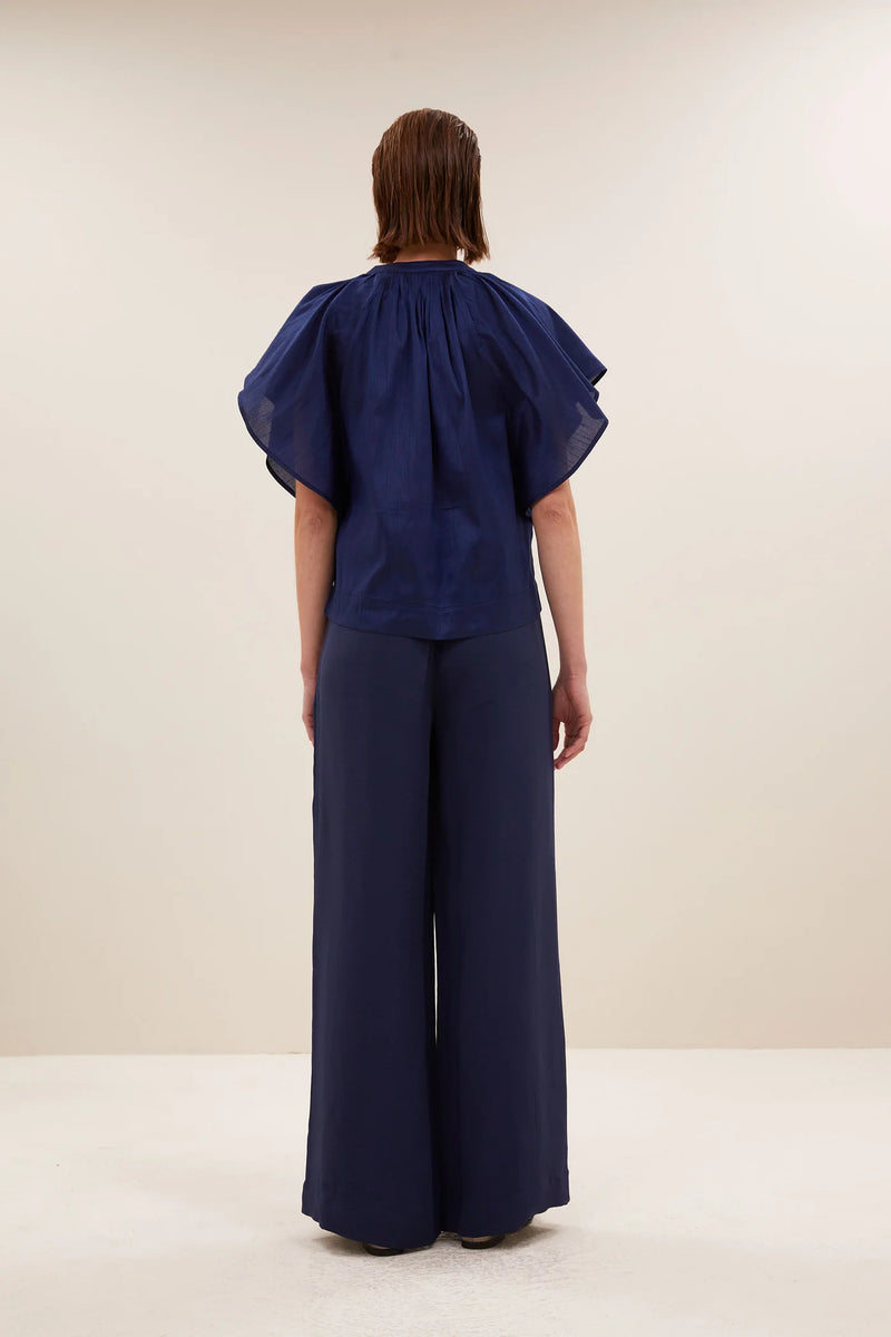 Vina festive blouse Evening blue