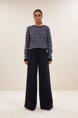 Benny stripe pullover Midnight