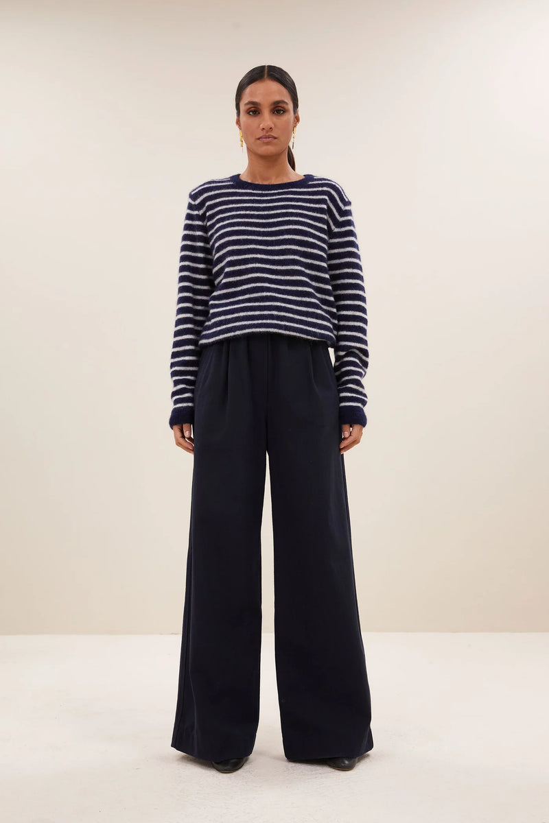 Benny stripe pullover Midnight