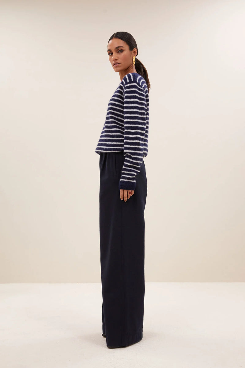Benny stripe pullover Midnight