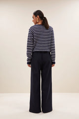 Benny stripe pullover Midnight