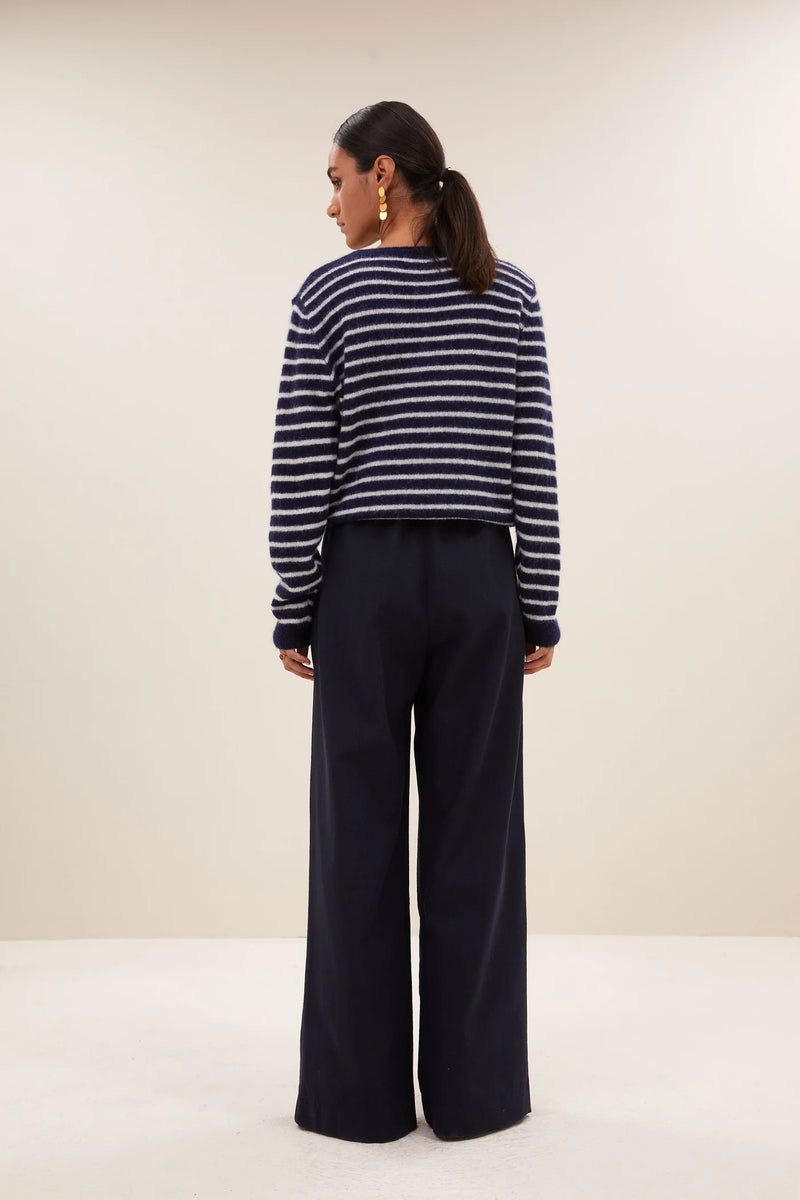 Benny stripe pullover Midnight