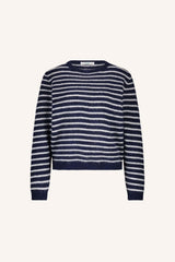 Benny stripe pullover Midnight