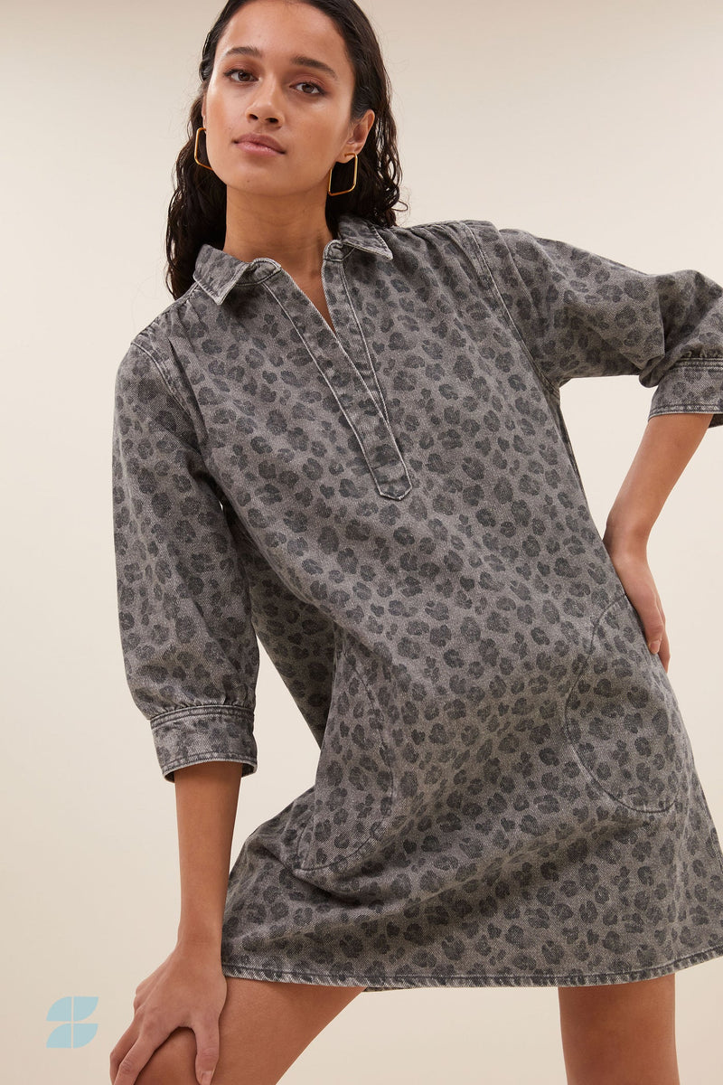 Flynth grey Cheetah dress