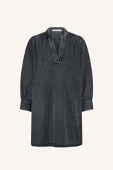 Jina twill dress Jet black