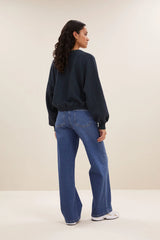 Bodil sparkle sweater Midnight