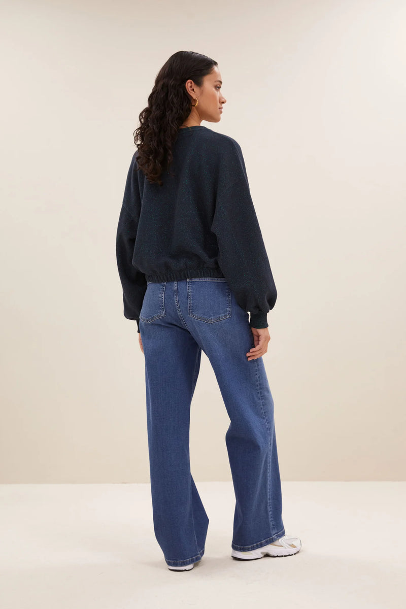 Bodil sparkle sweater Midnight