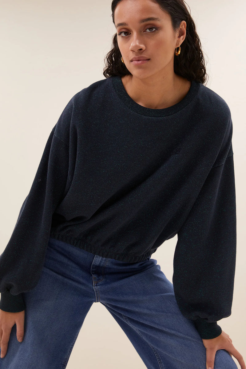 Bodil sparkle sweater Midnight