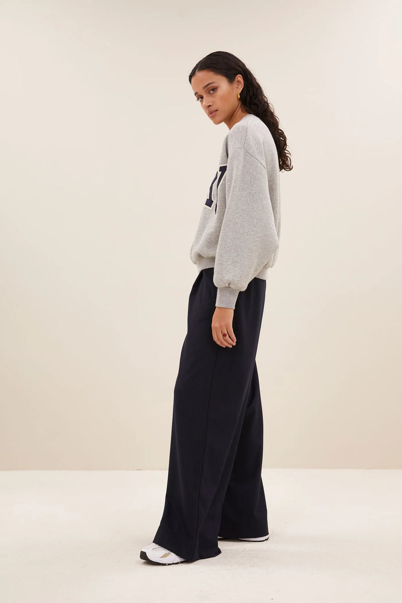Bibi Patchwork sweater Grey melee
