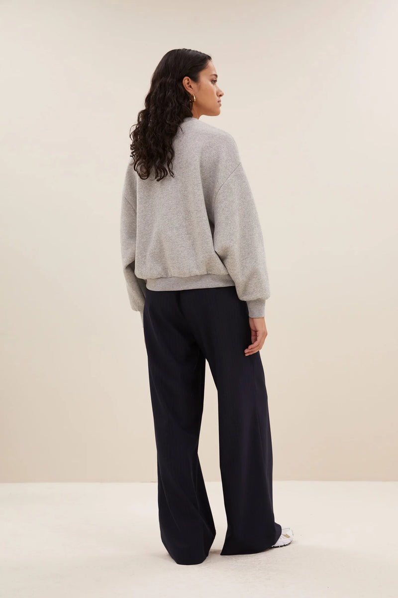 Bibi Patchwork sweater Grey melee