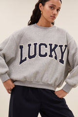Bibi Patchwork sweater Grey melee