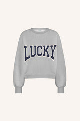 Bibi Patchwork sweater Grey melee