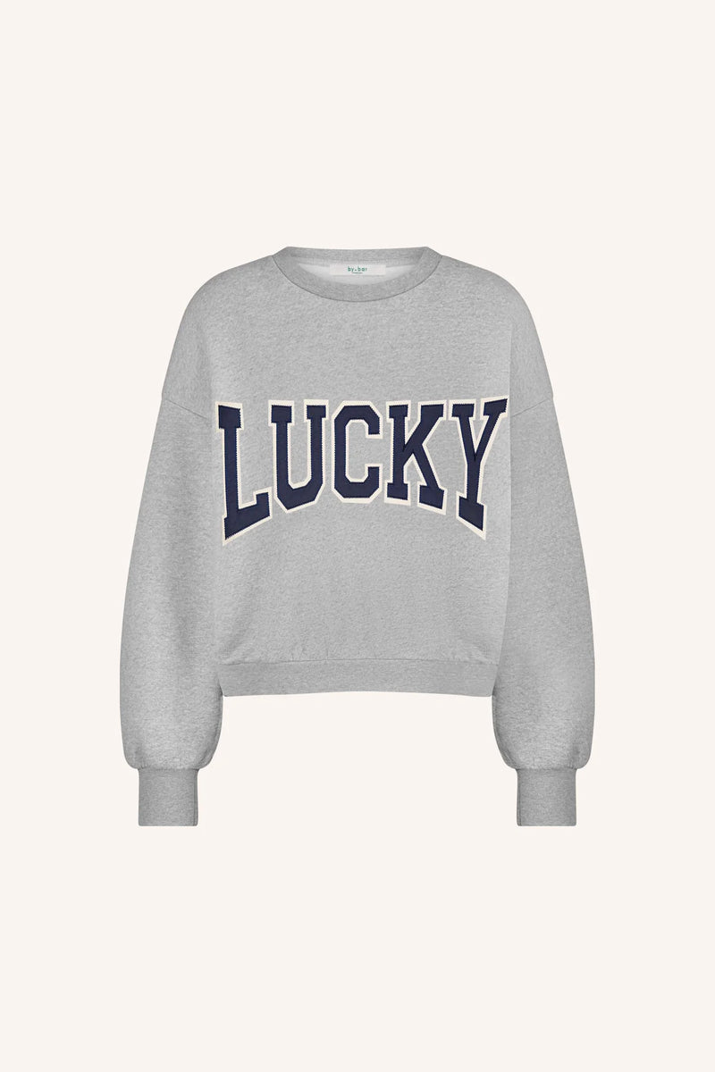Bibi Patchwork sweater Grey melee