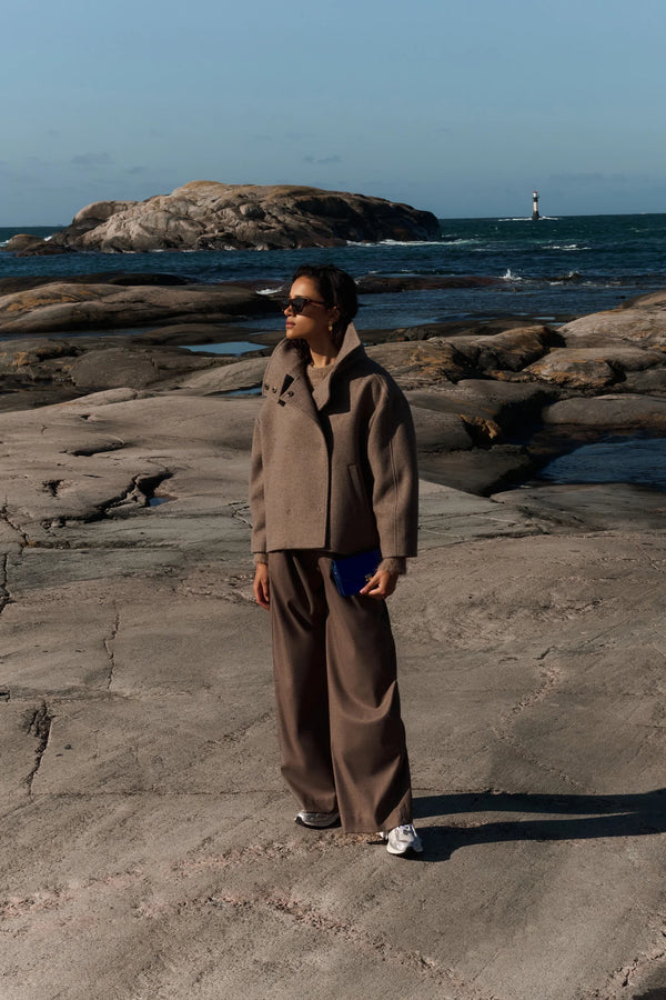 Rika coat Dark sand
