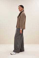 Rika coat Dark sand