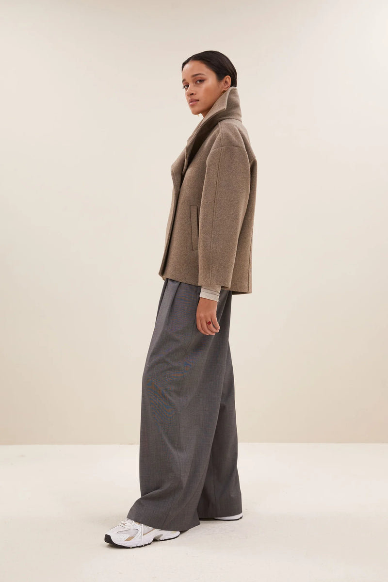 Rika coat Dark sand