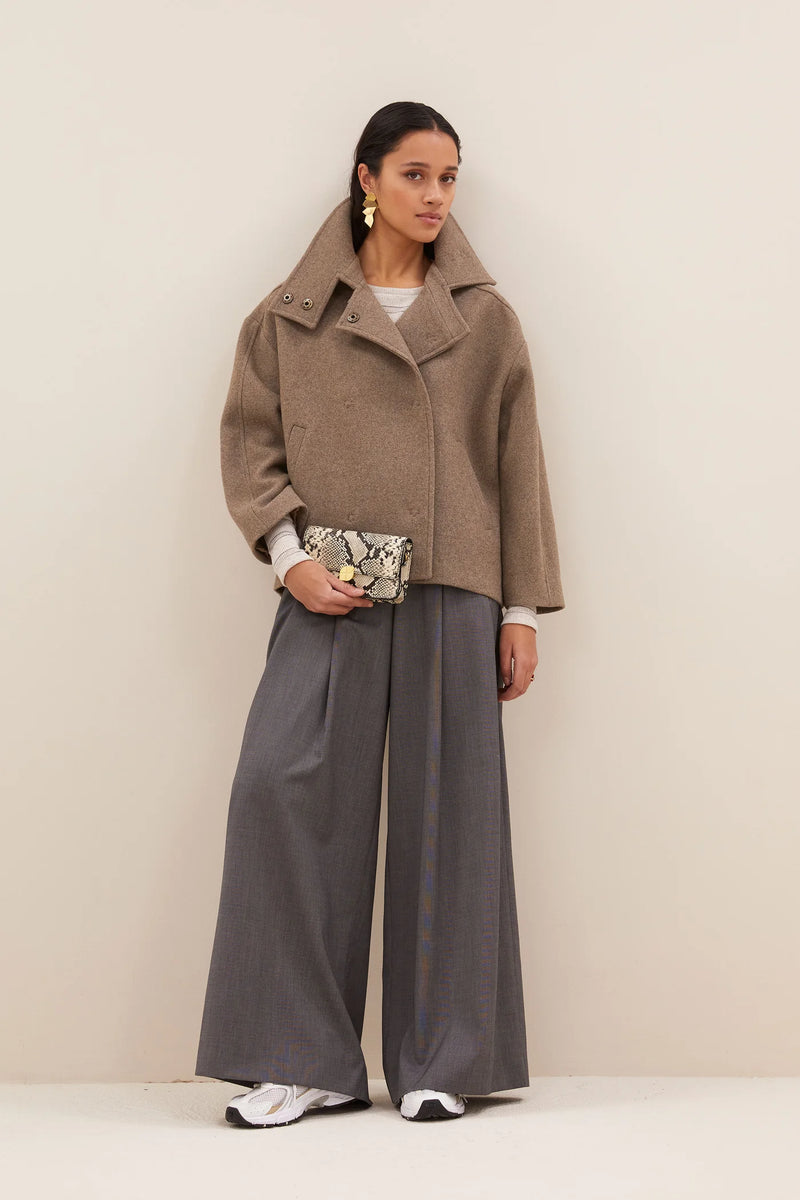 Rika coat Dark sand