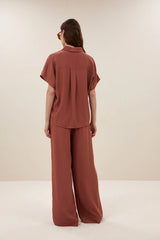 Barley viscose blouse Rustic Sienna