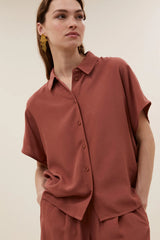 Barley viscose blouse Rustic Sienna