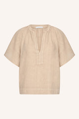 Vina linen blouse Biscuit