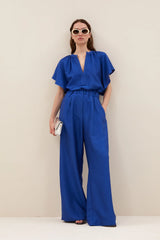 Celin gloss pants Kingsblue