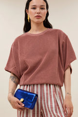 Nuki slub top Withered rose