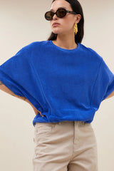Nuki slub top Azul Blue