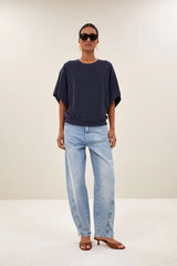 Nuki slub top midnight