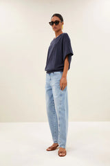 Nuki slub top midnight