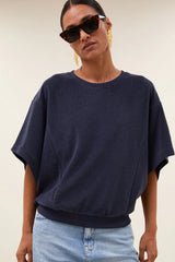 Nuki slub top midnight