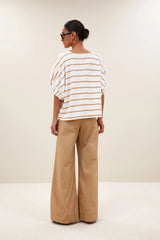 Merle heavy flame stripe top Desert