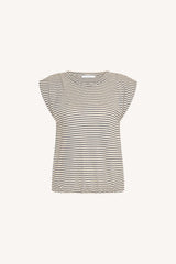 Nilou small stripe top Admiral blue