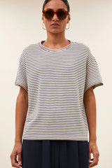 Mace small stripe top Admiral blue stripe