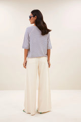 Neva small stripe top Kingsblue