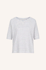 Neva small stripe top Kingsblue