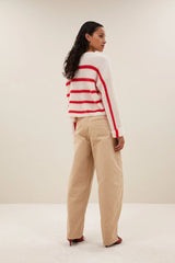 Vide stripe pullover Lollipop stripe