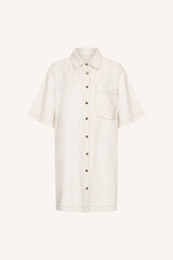 Lexia twill dress Cloud White