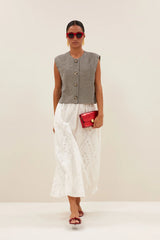 Nori melange gilet Charcoal melee