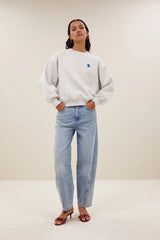 Bibi Lucky everyday sweater Light grey melange