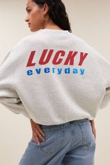 Bibi Lucky everyday sweater Light grey melange